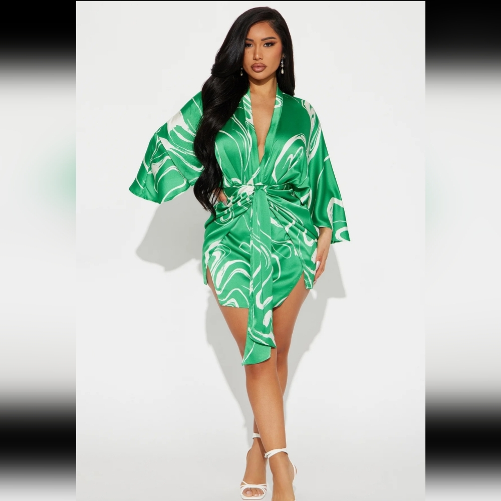 Satin mini dress